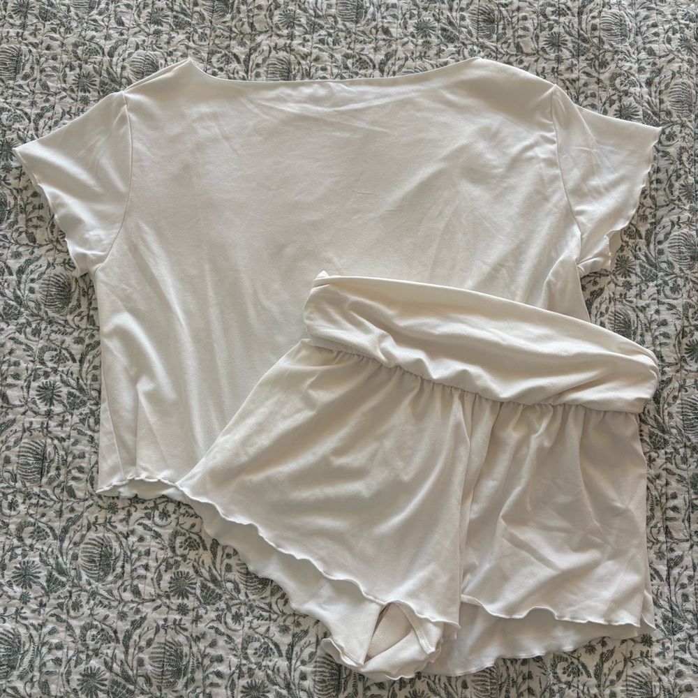 White Colsie Pajama Set